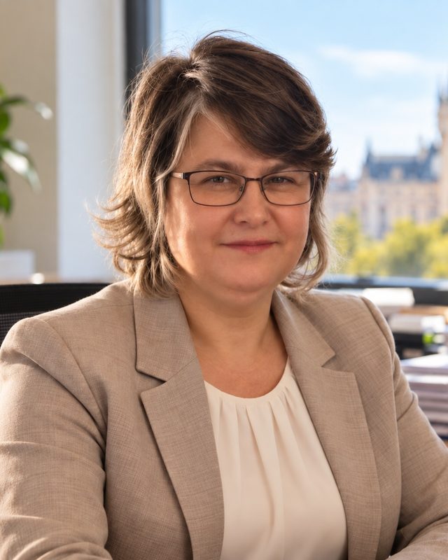 Mihaela Neacșu, expert contabil, la biroul din Iași
